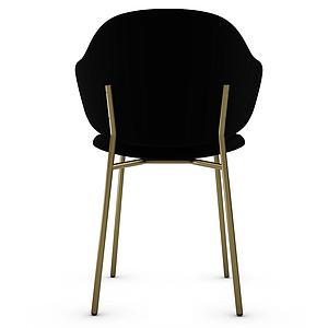 Chaise HOLLY Calligaris bronze-noir