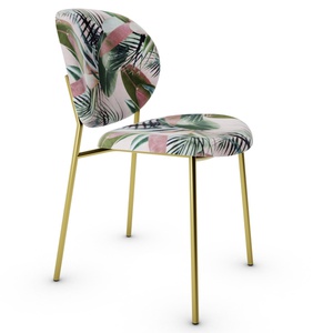 Chaise INES Calligaris leaves rose-laiton