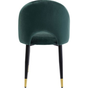 Chaise IRIS velours vert Kare Design 
