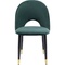 Chaise IRIS velours vert Kare Design 