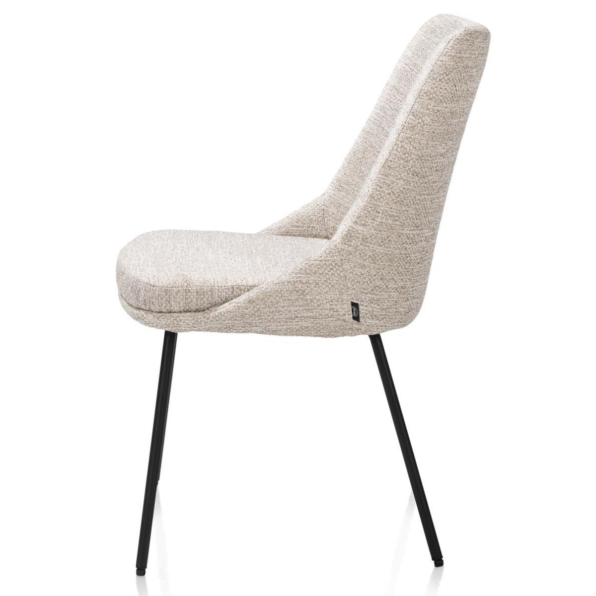 Chaise ISAAC Henders & Hazel Tissu BELLINI Crème