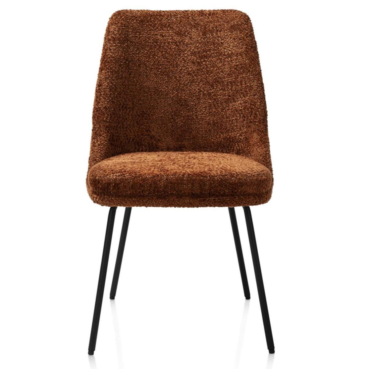 Chaise ISAAC Henders & Hazel Tissu DERBY  Cuivre