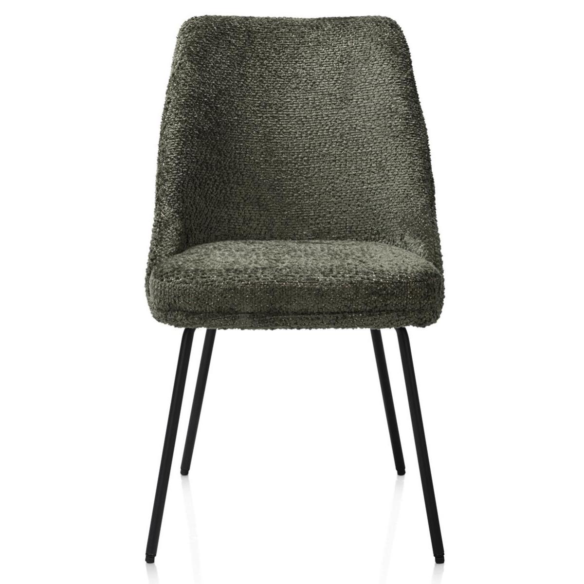 Chaise ISAAC Henders & Hazel Tissu DERBY  Verte