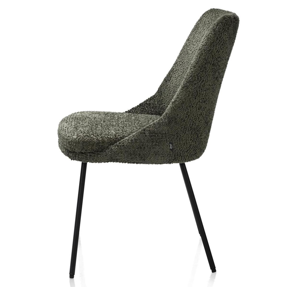 Chaise ISAAC Henders & Hazel Tissu DERBY  Verte