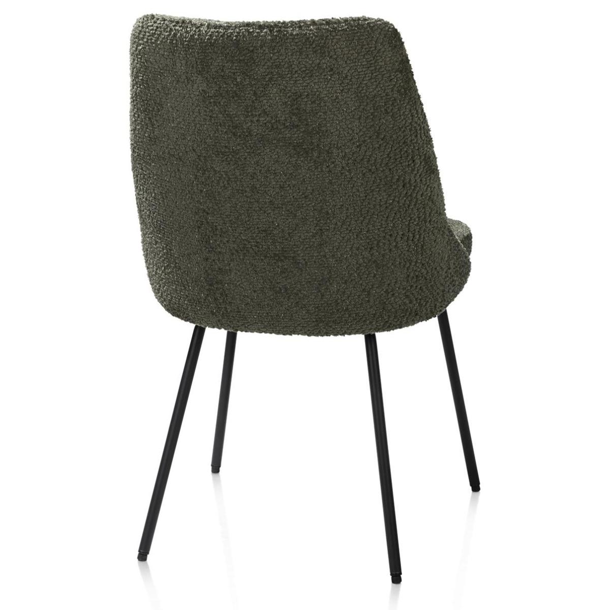 Chaise ISAAC Henders & Hazel Tissu DERBY  Verte