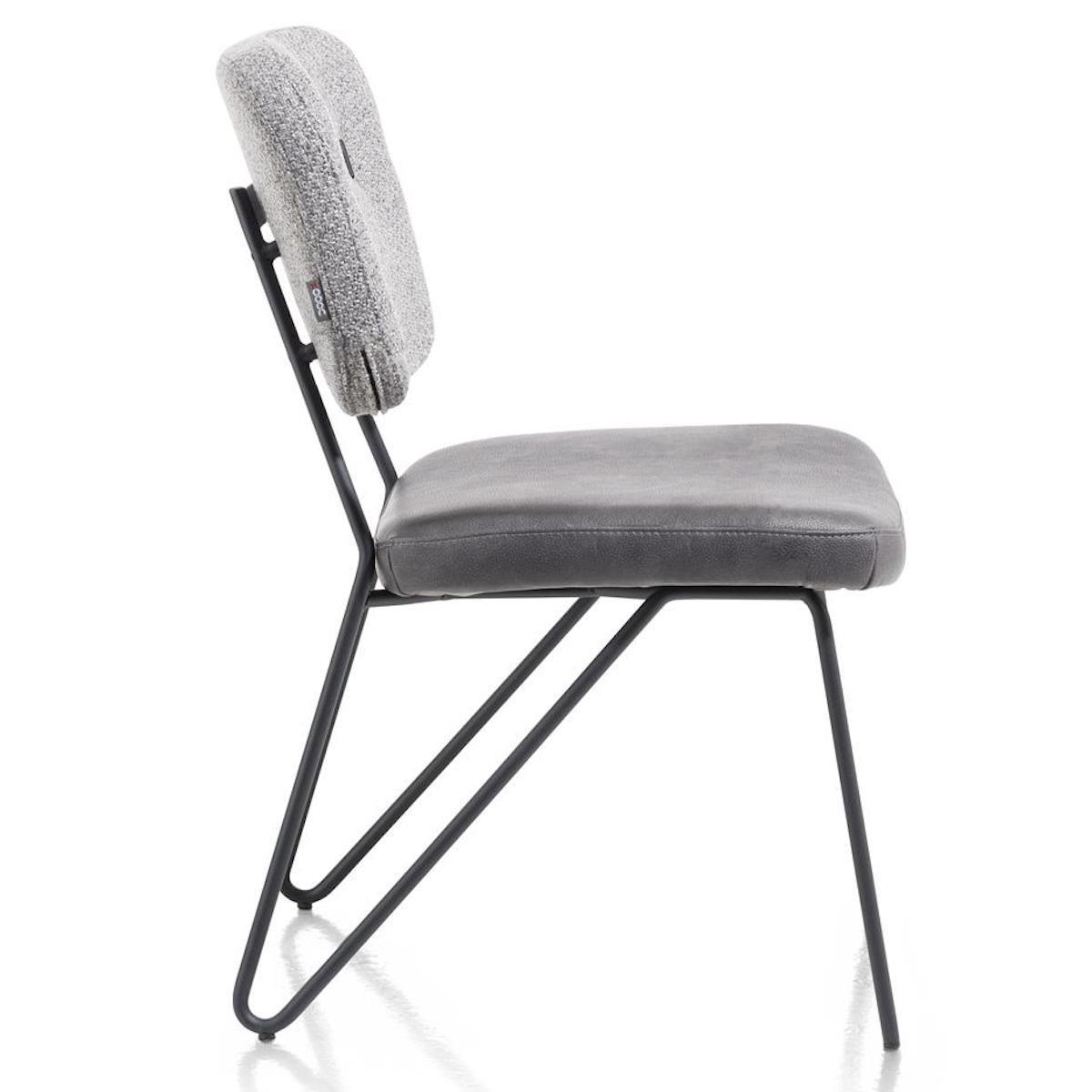Chaise JUNE Xooon gris clair