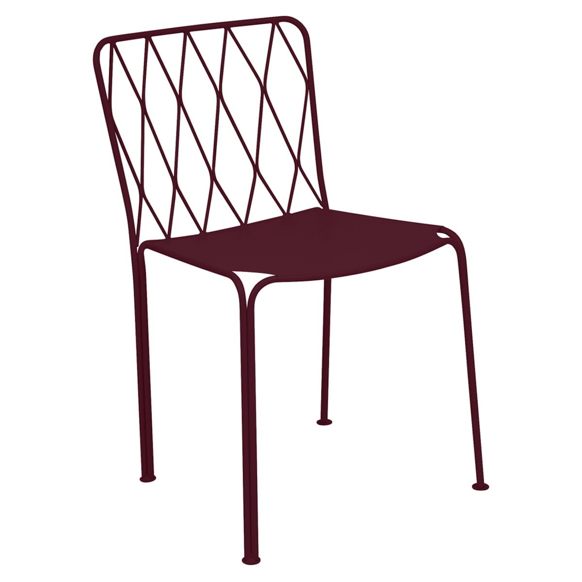 Chaise KINTBURY Fermob cerise noir
