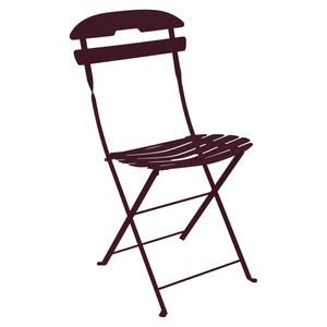 Chaise LA MÔME Fermob cerise noir