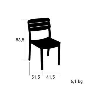 Chaise LODGE Vlaemynck teck naturel