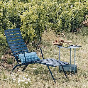 Chaise longue BISTRO Fermob bleu acapulco