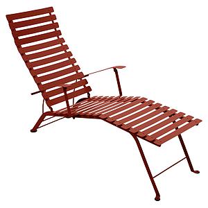 Chaise longue BISTRO Fermob rouge ocre