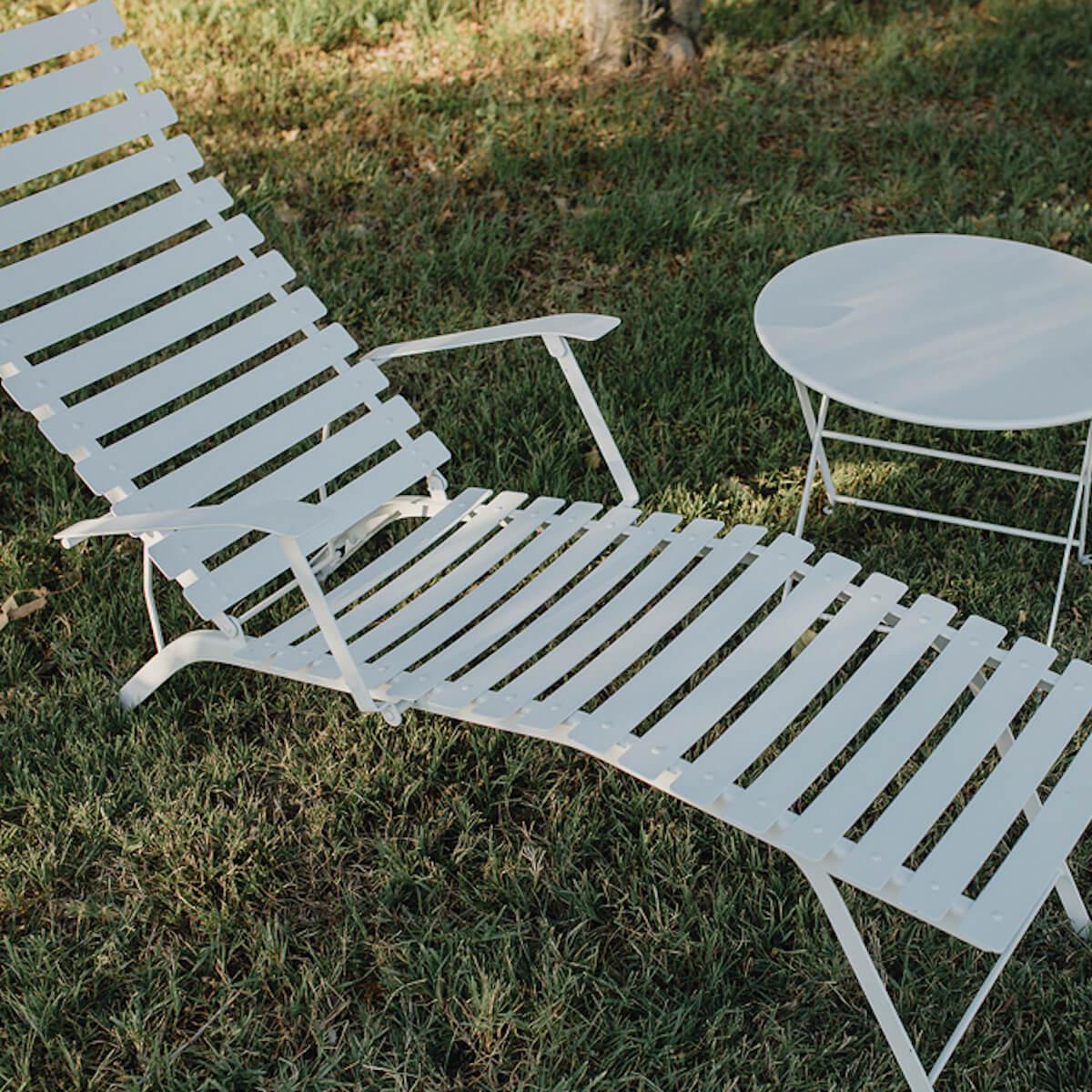 Chaise longue BISTRO Fermob rouge piment