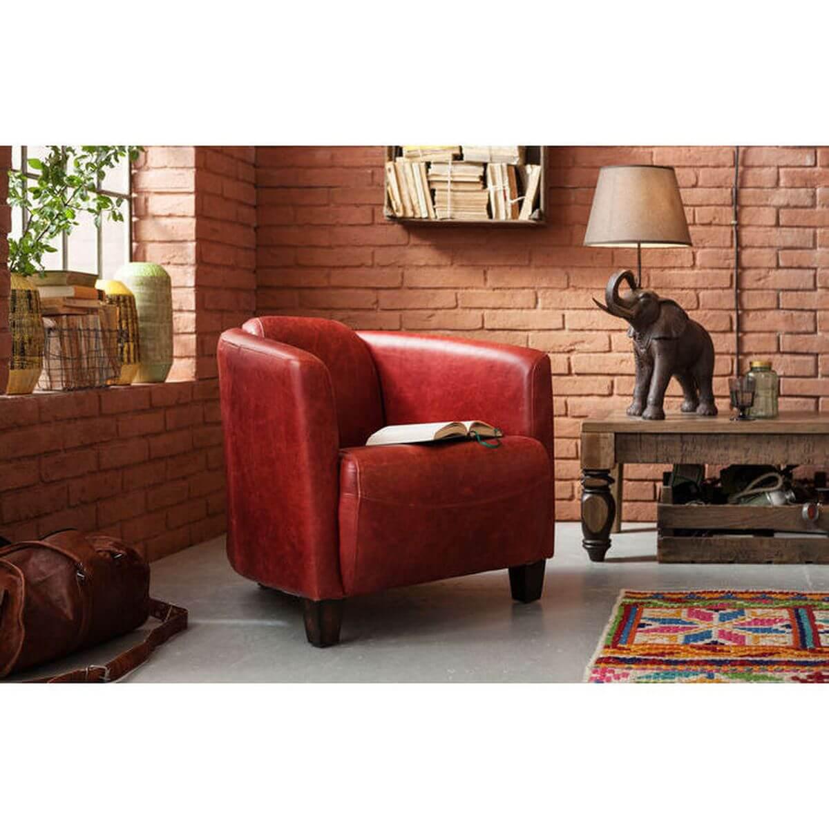 Chaise longue CIGAR Kare Design rouge