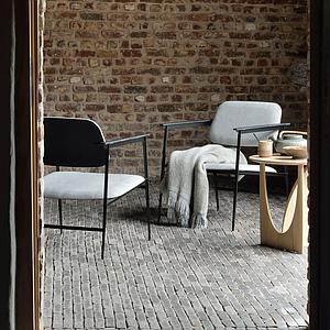 Chaise longue DC Ethnicraft light grey