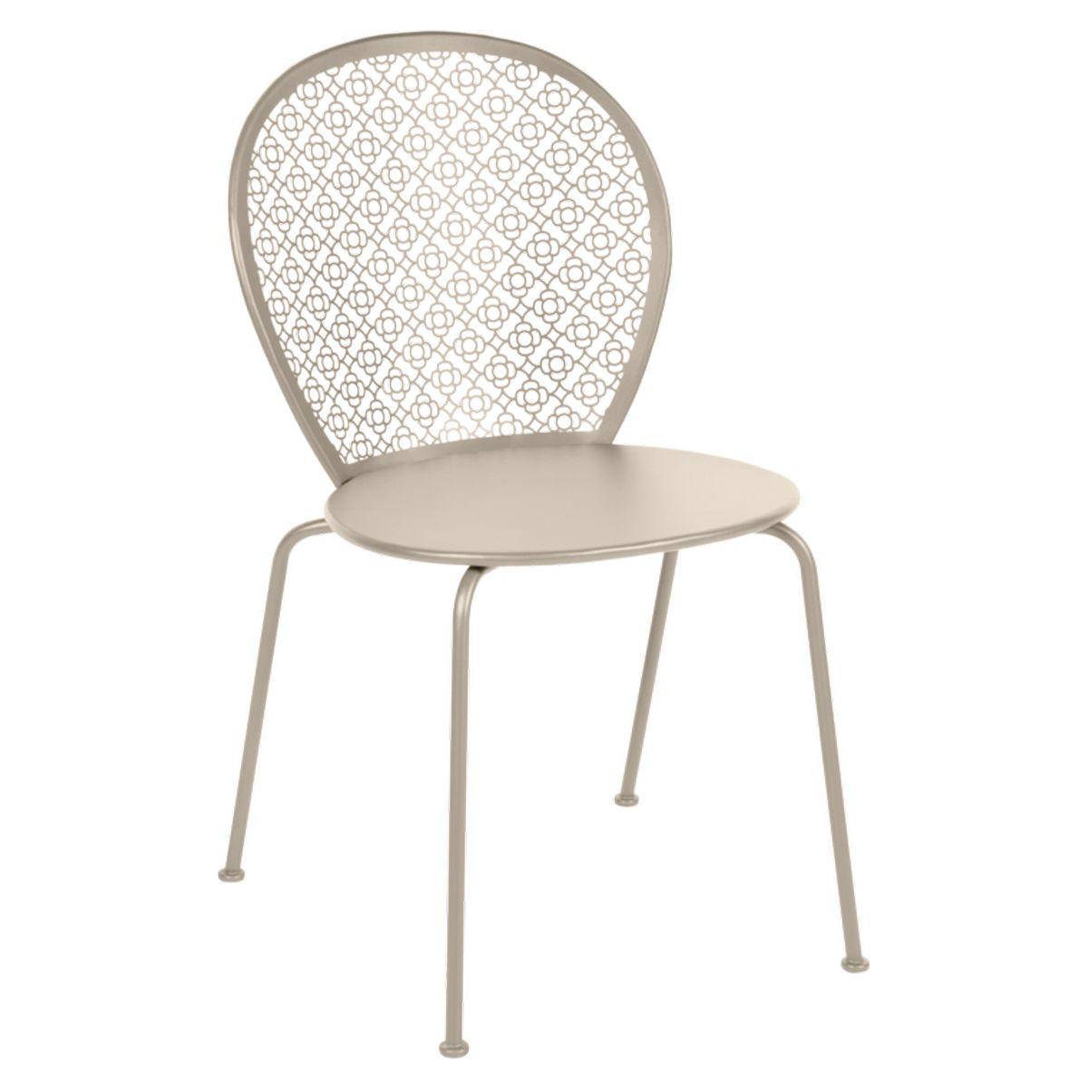 Chaise LORETTE Fermob brun muscade