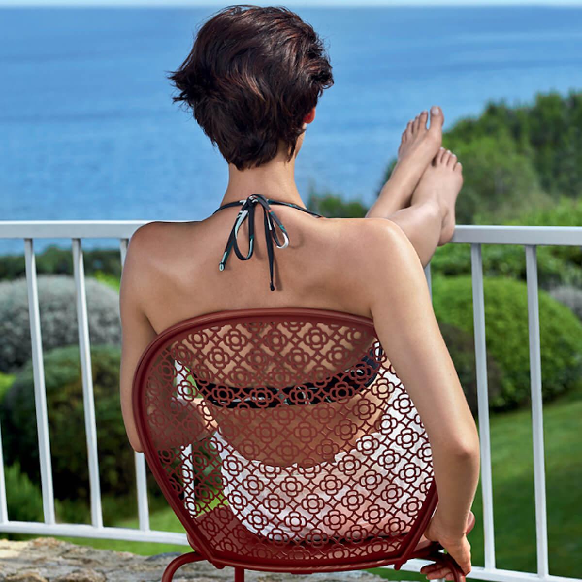 Chaise LORETTE Fermob gris argile