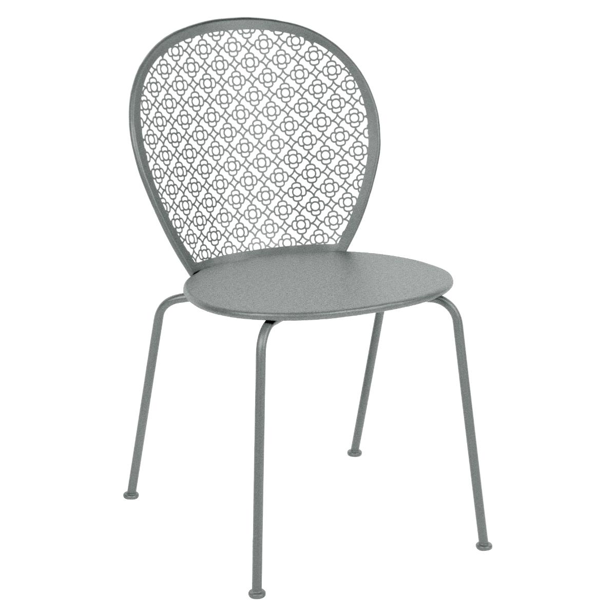 Chaise LORETTE Fermob gris lapilli 