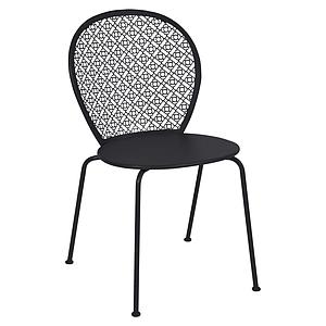 Chaise LORETTE Fermob noir réglisse