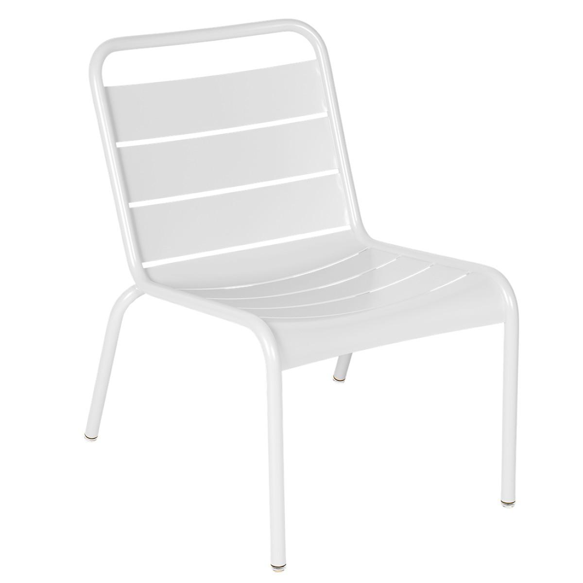 Chaise Lounge LUXEMBOURG Fermob Blanc coton