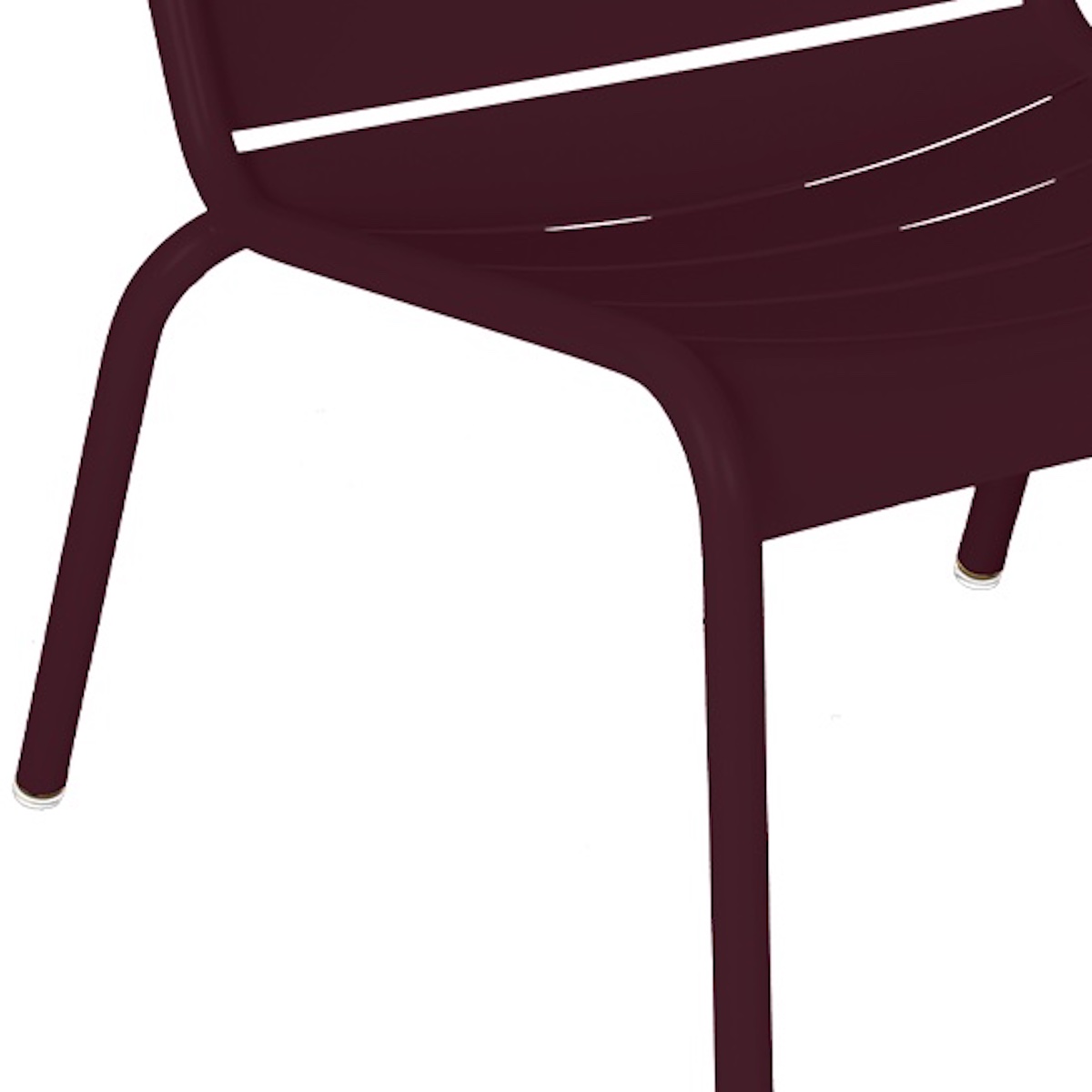 Chaise lounge LUXEMBOURG Fermob cerise noir