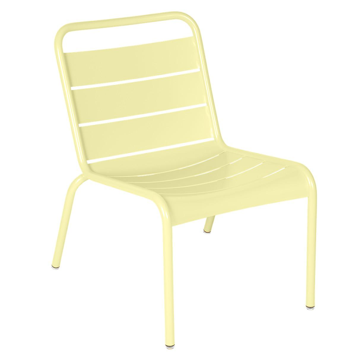 Chaise Lounge LUXEMBOURG Fermob citron givré