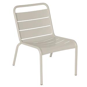 Chaise Lounge LUXEMBOURG Fermob gris argile