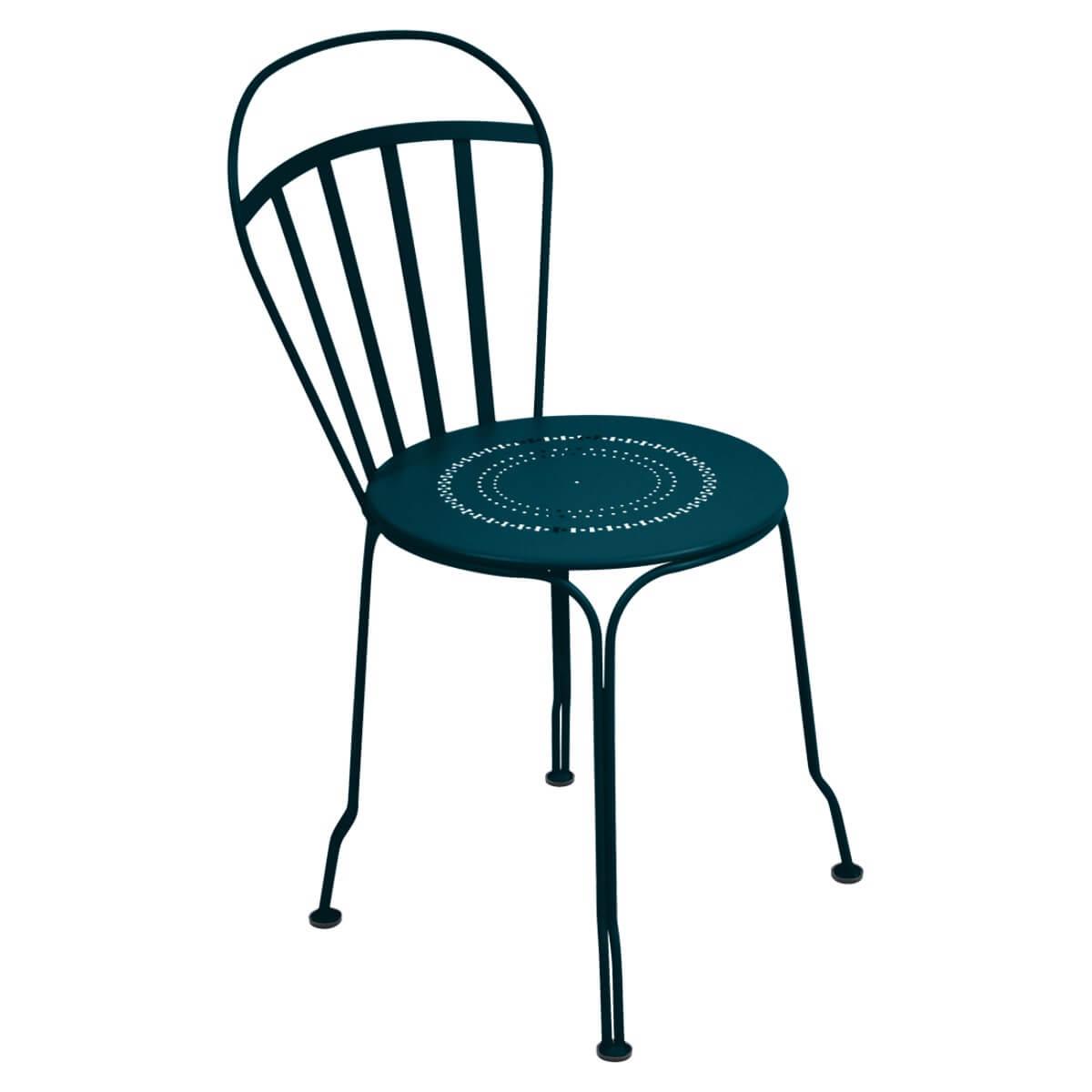 Chaise LOUVRE Fermob bleu acapulco