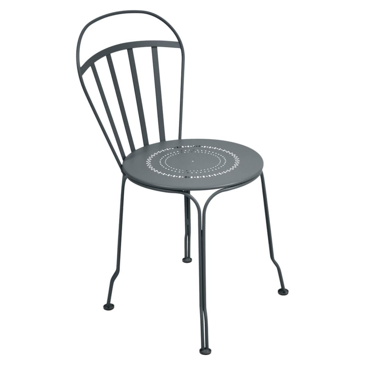 Chaise LOUVRE Fermob gris orage