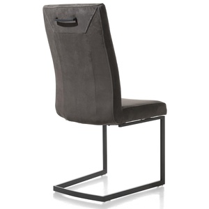 Chaise MALENE Henders & Hazel Gp.03 NUBUCCO Brun foncé