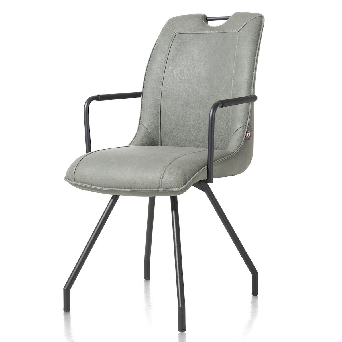 Chaise MICHIEL Henders & Hazel 4 pieds-accoudoirs-Pala-vert
