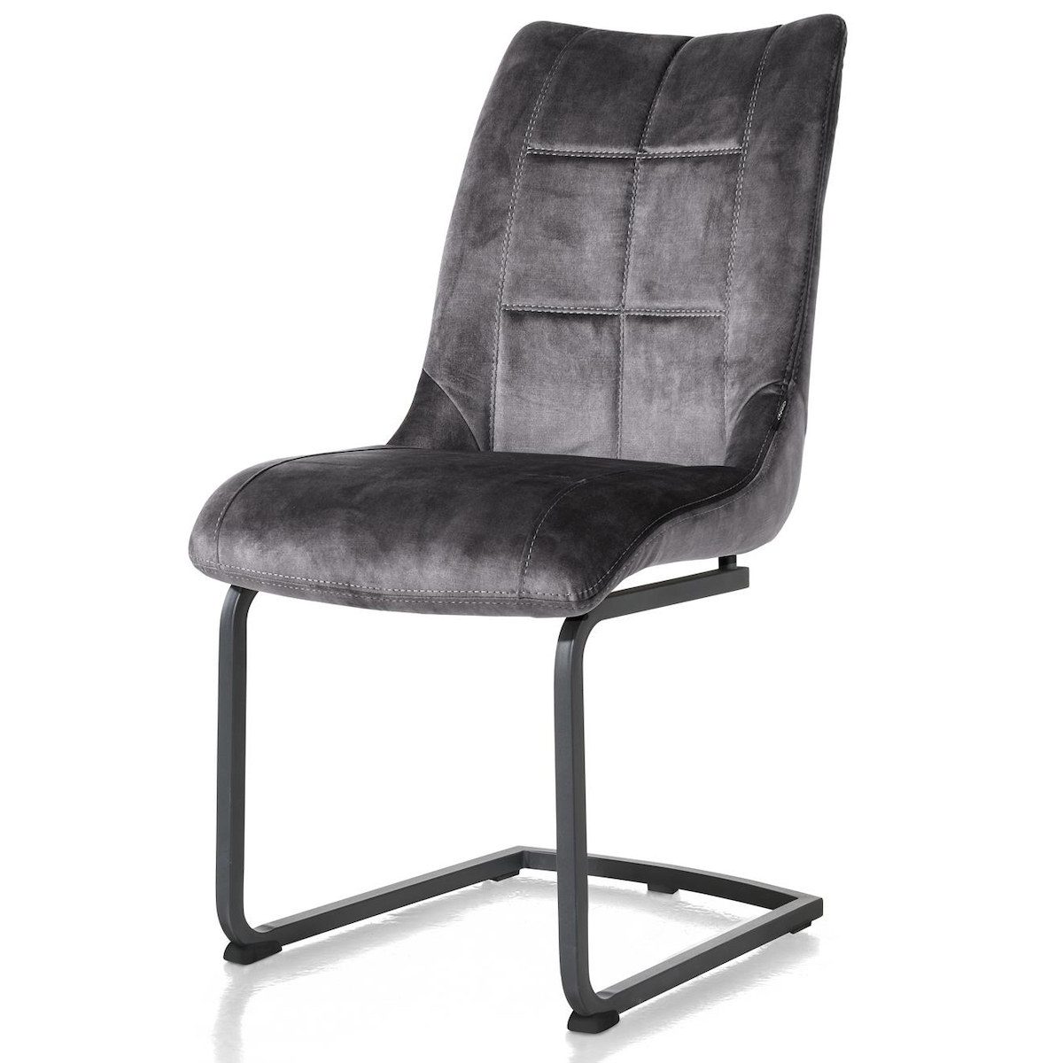 Chaise MISCHA Henders & Hazel pied traîneau-gris foncé