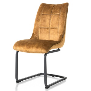 Chaise MISCHA Henders & Hazel pied traîneau-Karese ocre