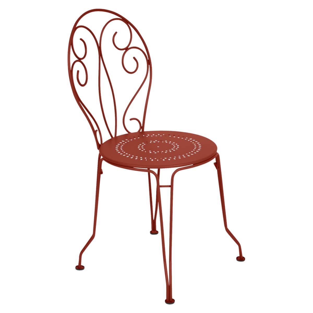 Chaise MONTMARTRE Fermob rouge ocre