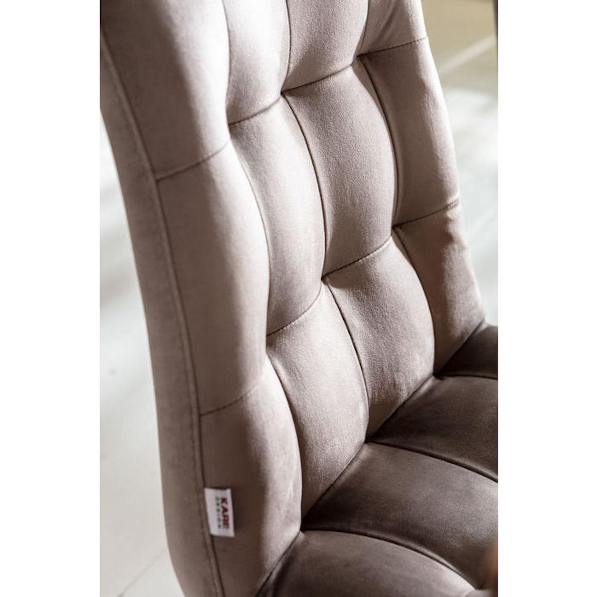 Chaise MORITZ Kare Design gris argenté