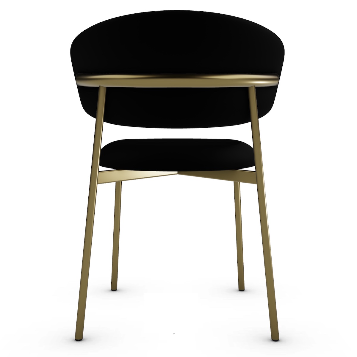 Chaise OLEANDRO CalligarisTissu noir