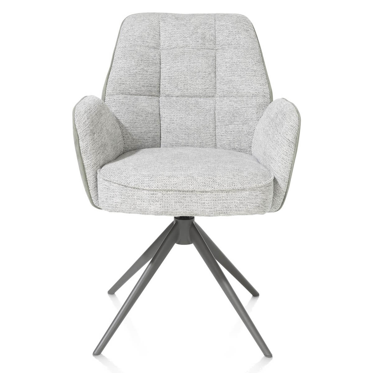 Chaise pivotante avec accoudoirs BELL Henders & Hazel en cominaison Calabria/Vada Olive
