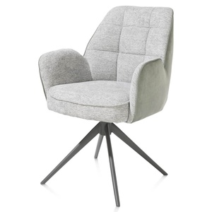 Chaise pivotante avec accoudoirs BELL Henders & Hazel en cominaison Calabria/Vada Olive