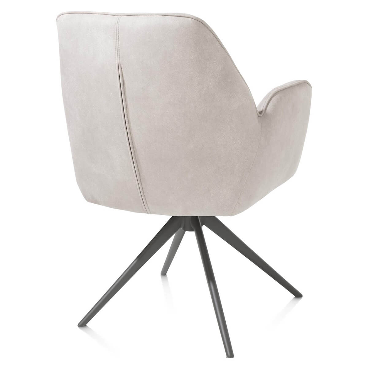 Chaise pivotante avec accoudoirs BELL Henders & Hazel uni Calabria Caillou