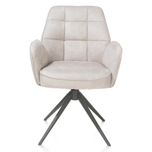 Chaise pivotante avec accoudoirs BELL Henders & Hazel uni Calabria Caillou