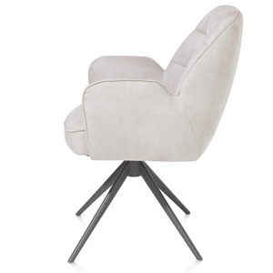 Chaise pivotante avec accoudoirs BELL Henders & Hazel uni Calabria Caillou