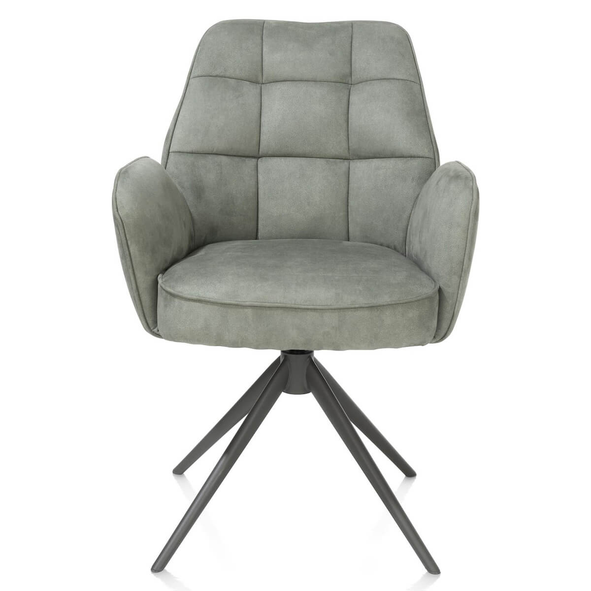 Chaise pivotante avec accoudoirs BELL Henders & Hazel uni Calabria Olive