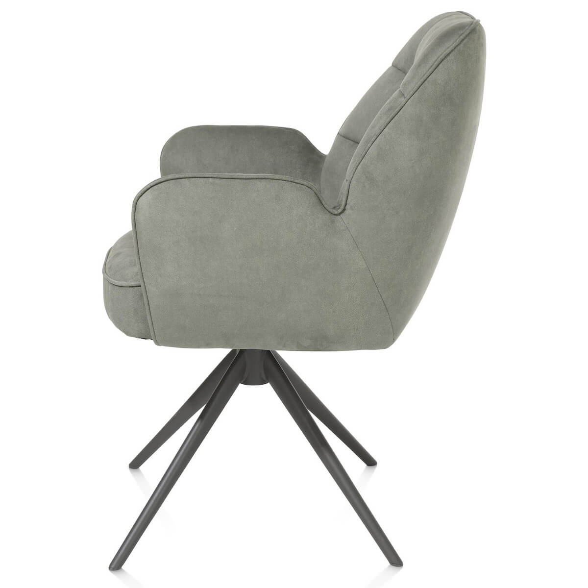 Chaise pivotante avec accoudoirs BELL Henders & Hazel uni Calabria Olive