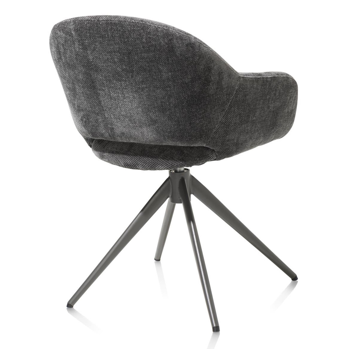 Chaise pivotante avec accoudoirs FINN Xooon Anthracite
