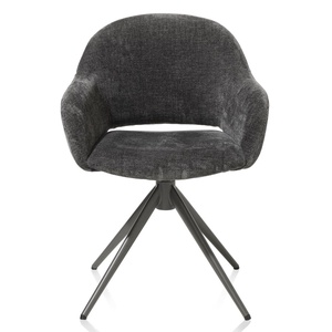 Chaise pivotante avec accoudoirs FINN Xooon Anthracite