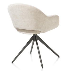Chaise pivotante avec accoudoirs FINN Xooon Crème