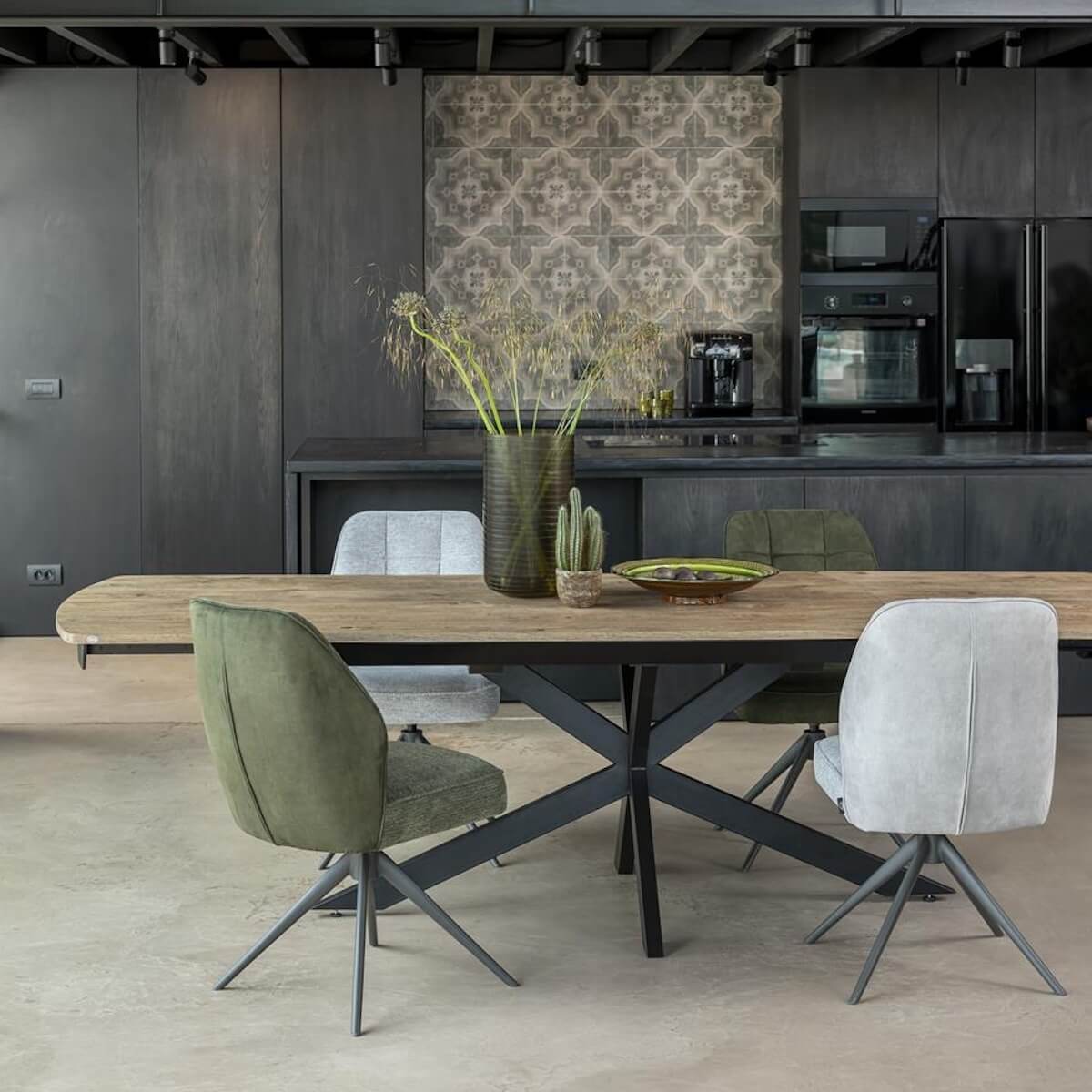 Chaise pivotante BELL Henders & Hazel uni Calabria Olive