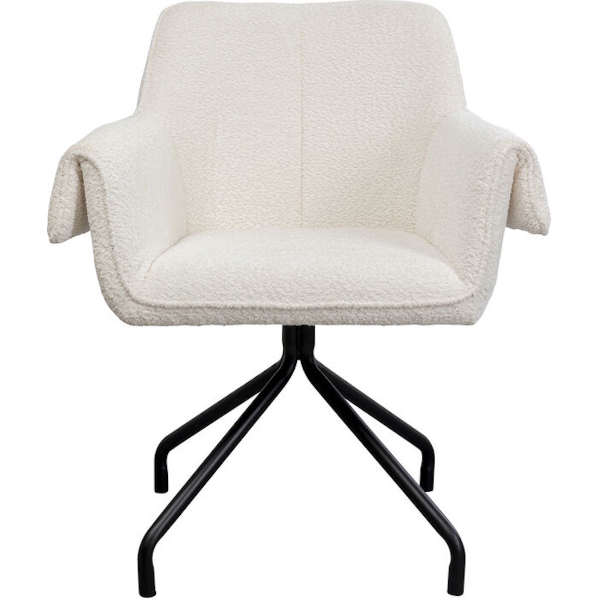 Chaise pivotante BESS Kare Design crème