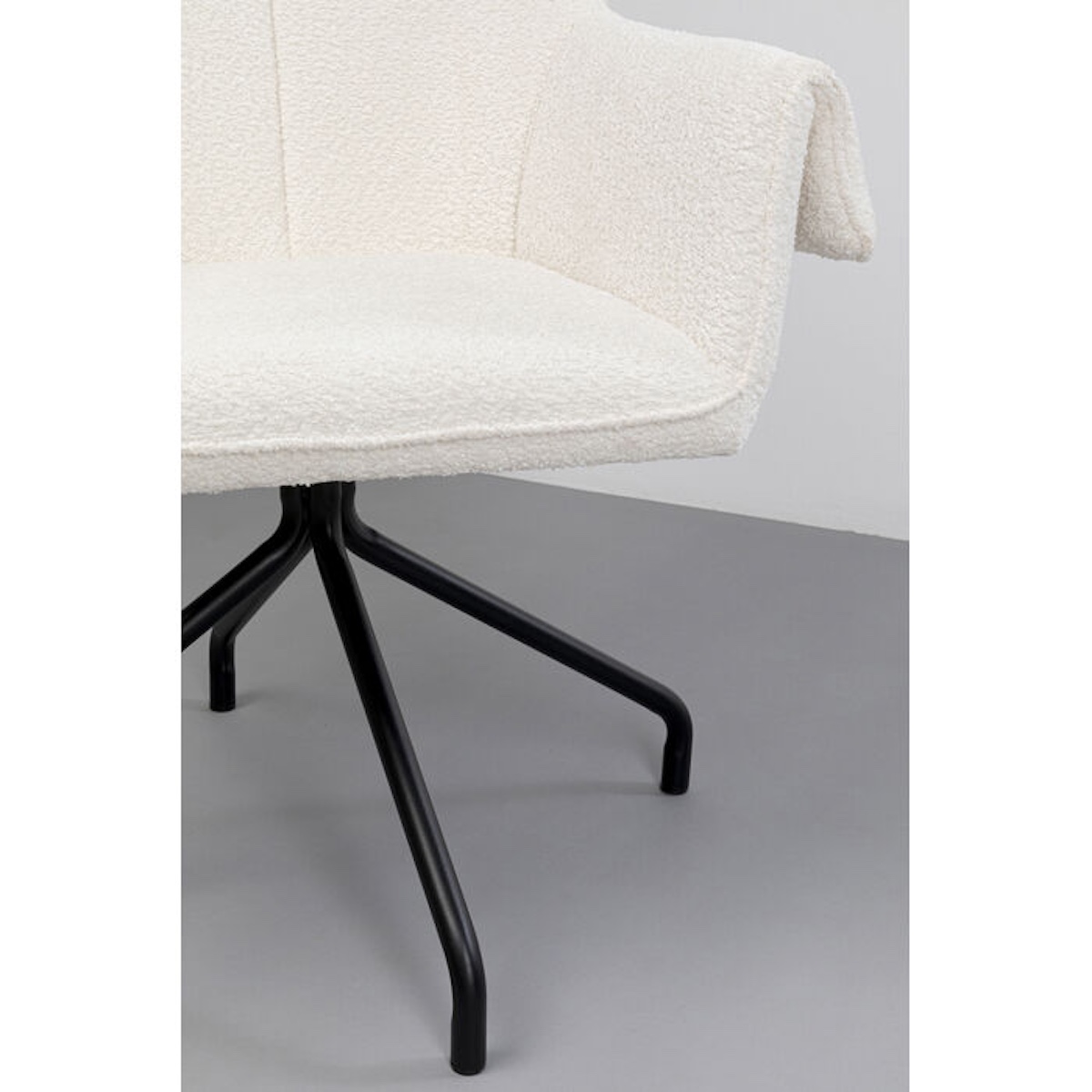 Chaise pivotante BESS Kare Design crème