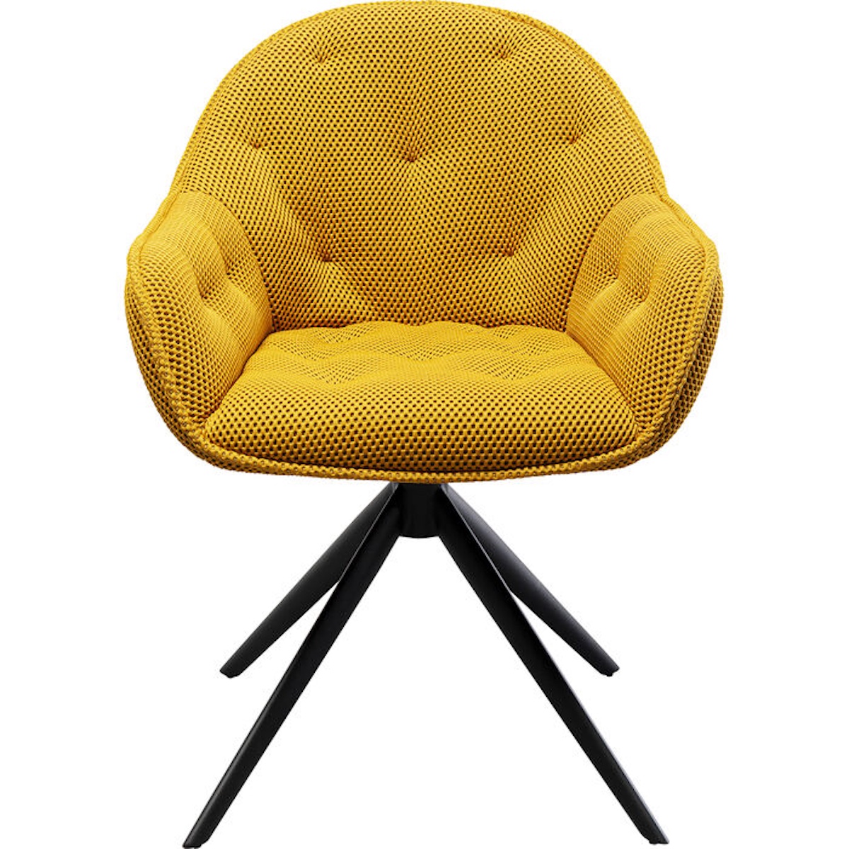 Chaise pivotante CARLITO Kare Design Mesh jaune