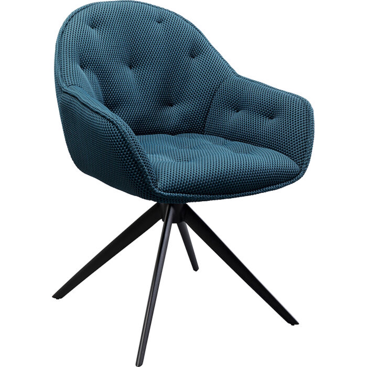 Chaise pivotante CARLITO Kare Design Mesh vert pétrole